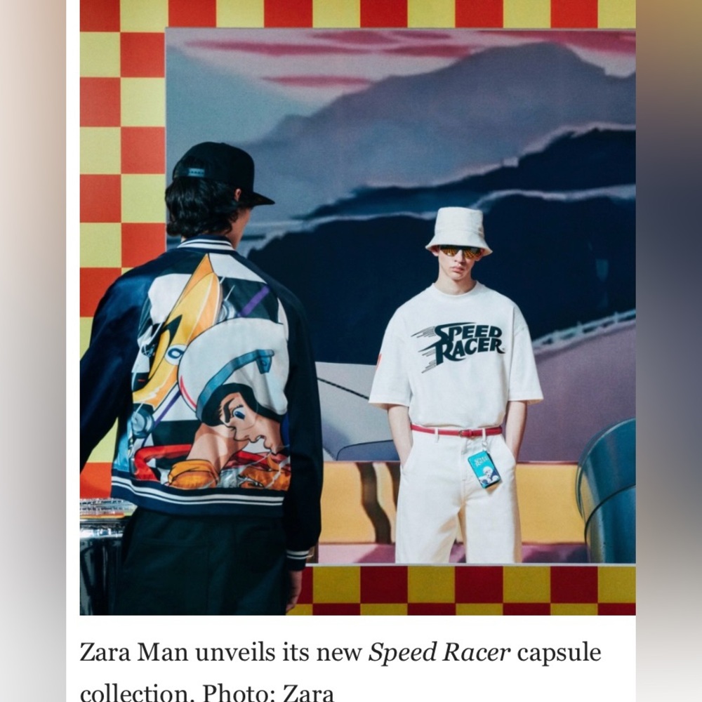 Zara “Speed Racer” graphic jacket